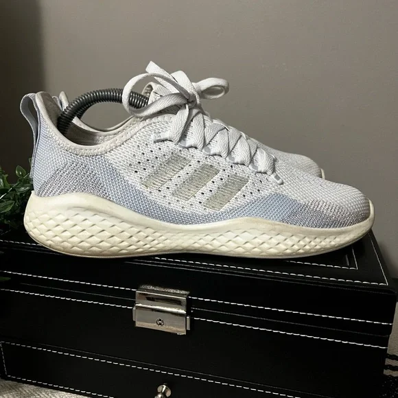 adidas | Shoes | Adidas Fluidflow 2 Womens Blue And White Sneakers |  Poshmark